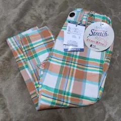 【新品・未使用】BREEZE ストレッチ チェックパンツ