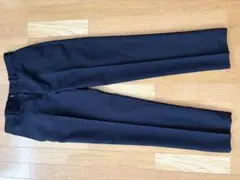 ブラック スラックス　ウエストサイズ:79cm 股下サイズ:77cm