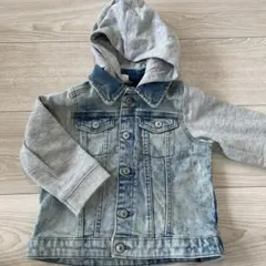 H&M フード付きデニムジャケット 80