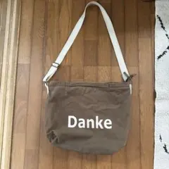 Danke ロゴ ショルダーバッグ ブラウン