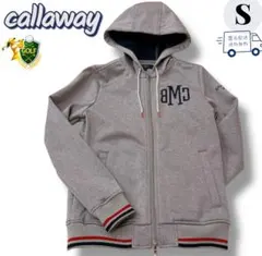 Callaway キャロウェイ ダブルジップ パーカー S 刺繍ロゴ ゴルフ