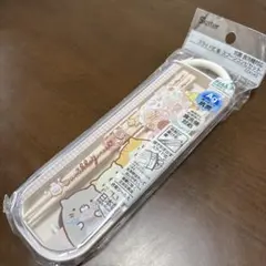 スライド式箸スプーンコンビセット　すみっコぐらし　スケーター　抗菌食洗機対応のサムネイル