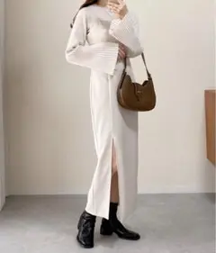 ワンピース Mサイズ ロング スリット キャミワンピース