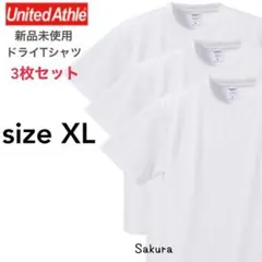 ユナイテッドアスレ 新品 4.1 ドライアスレチック Tシャツ 白 XL 3枚