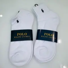 ポロ ラルフ ローレン ソックス 靴下 ホワイト 2点セット まとめ売り