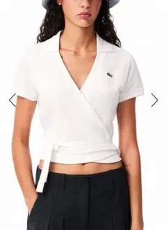 LACOSTE L!VE アイボリー　オフホワイト 　ポロシャツ38