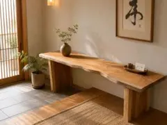 木こり屋】ケヤキ 一枚板 無垢材 天板 テーブル カウンター No.44