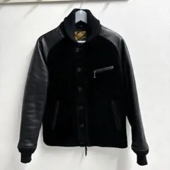 Y2 LEATHER レザースタジャン 38 ブラック アワードジャケットのサムネイル