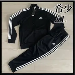 アディダス ジャージ 上下 セットアップ トラックスーツ 黒×白 XL 未使用
