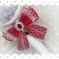 キンブレリボン ペンライトリボン 赤 レッド Sドロップ