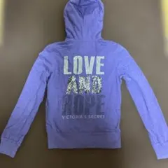 VICTORIA'S SECRET ジップアップパーカー パープル