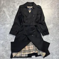 極美品♡バーバリーロンドン　トレンチコート　ベルト　ライナー　38 黒