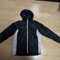 Nike フード付きナイロンジャケット Lサイズ ブラック/グレー