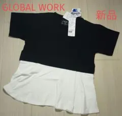新品タグ付き　GLOBALWORK グローバルワーク ヘビロッTEE 120のサムネイル