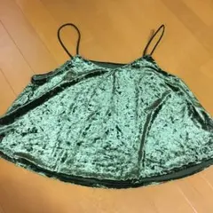 ベロア タンクトップ ビスチェ