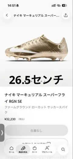 最安値 マーキュリアル スーパーフライ RGN SE 27cm - メルカリ