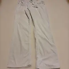 BAYFLOW ホワイトパンツ 4 コーデュロイ