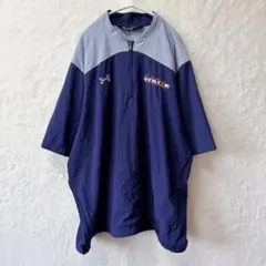 アンダーアーマー プルオーバー ハーフジップ XL グレー×ネイビー バイカラーのサムネイル