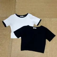 WEGO 半袖 Tシャツ 2枚セット ブラック ホワイト 美品 バラ売り可