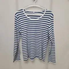 無印良品　長袖ボーダーカットソーのサムネイル