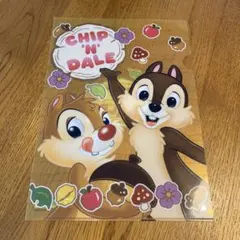 ディズニー　チップとデール　クリアファイルA4のサムネイル
