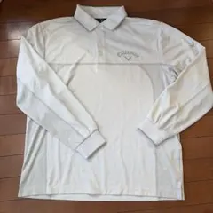 99)美品　キャロウェイ　LL グレーのポロシャツ　ストレッチ