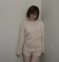 andmary Casey knit tops ivory - メルカリ