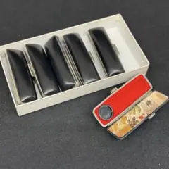 印鑑ケース6個と朱肉ケースセット　⭐︎