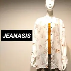 【美品】JEANASIS 水彩画を思わす優しい柄 シアービックシャツのサムネイル