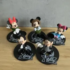 【5点セット】ディズニー　ミッキー　ミニー 　フィギュア　ガチャガチャ