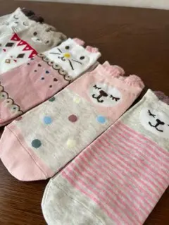 レディース 靴下 5足セット ガーリー ソックス くつ下 　22-25cm