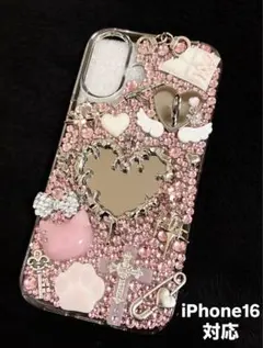 iPhone16 対応 スマホケース デコ (現品限り)