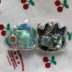 サンリオキャラクターズ パッケージチャーム＆チョコボーロ　ハンギョドン　バツ丸