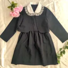 期間限定 フォーマルワンピース 120 ブラック 美品 卒業式 卒園式 入学式