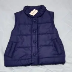 [新品］西松屋　ネイビー ダウンベスト 中綿ベスト 110cm