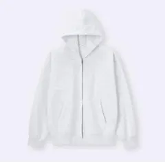 ヘビーウェイトスウェットフルジップパーカー ライトグレー XLサイズ