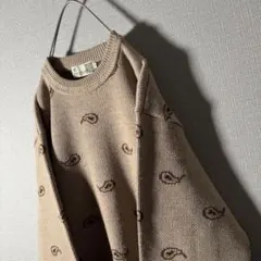 macmahon knitting mills陰陽ニットセーター ベージュ - メルカリ