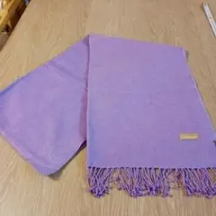 カシミヤ シルク 紫色 ストール