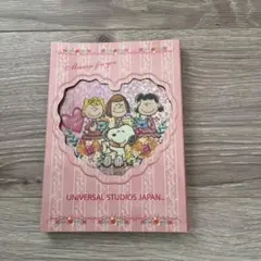 USJ スヌーピとその仲間達　メモ25柄・ステッカー1絵柄　レトロ