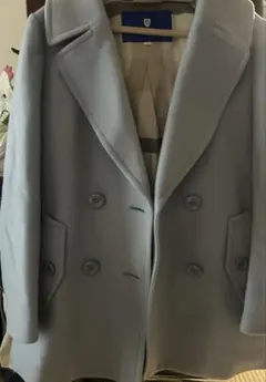 BLUE LABEL CRESTBRIDGE ライトブルー ウールコート36