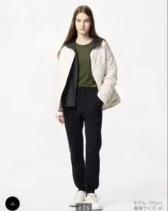 2025年冬購入　ユニクロ　ヒートテックボアスウェットパンツ　ブラック　S