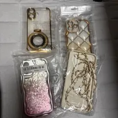 iPhone用ケース 4点セット ゴールド系のサムネイル