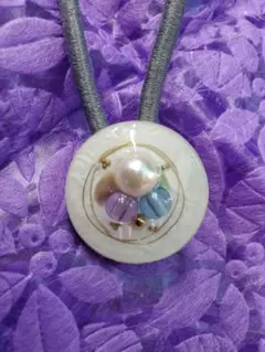 パールとビーズのヘアゴム★送料無料