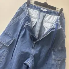 ニコアンド❣️ユニセックス❣️カーゴ❣️デニム❣️ワイド❣️バギー❣️パンツ❣️のサムネイル