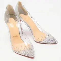 Christian Louboutin フラットシューズ スワロフスキー 38 - メルカリ