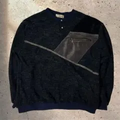 希少 80's vintage 長袖 ニットカットソー モード系 y2k M