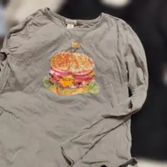 crewcuts ハンバーガー刺繍 長袖カットソー サイズ8