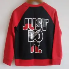 Nike JUST DO IT. トレーナー 赤黒