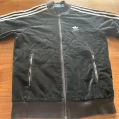 adidas 3本ラインジャージ ブラック UK S