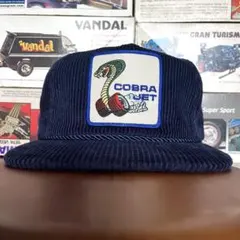 新品◾️コーデュロイ◾️ネイビー◾️キャップ◾️COBRA JET◾️FORD◾️
